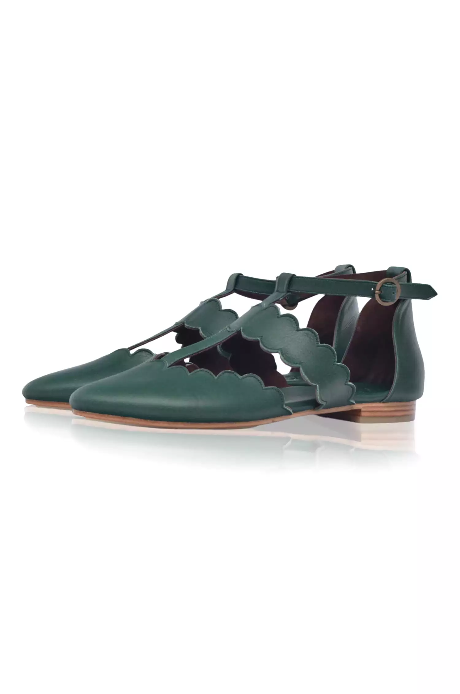 Gardenia Leather Pointy Flats