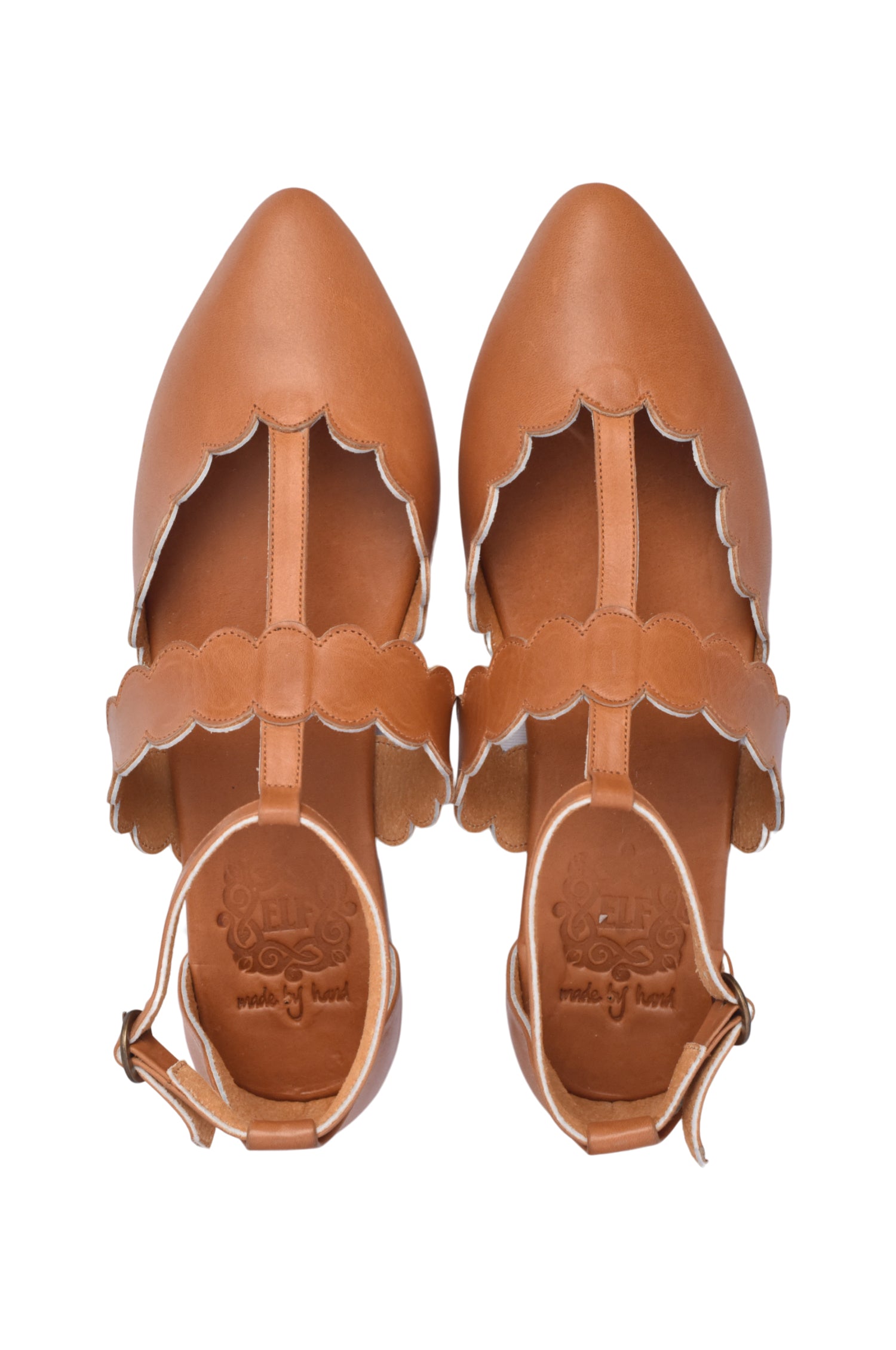 Gardenia Leather Pointy Toe Flats