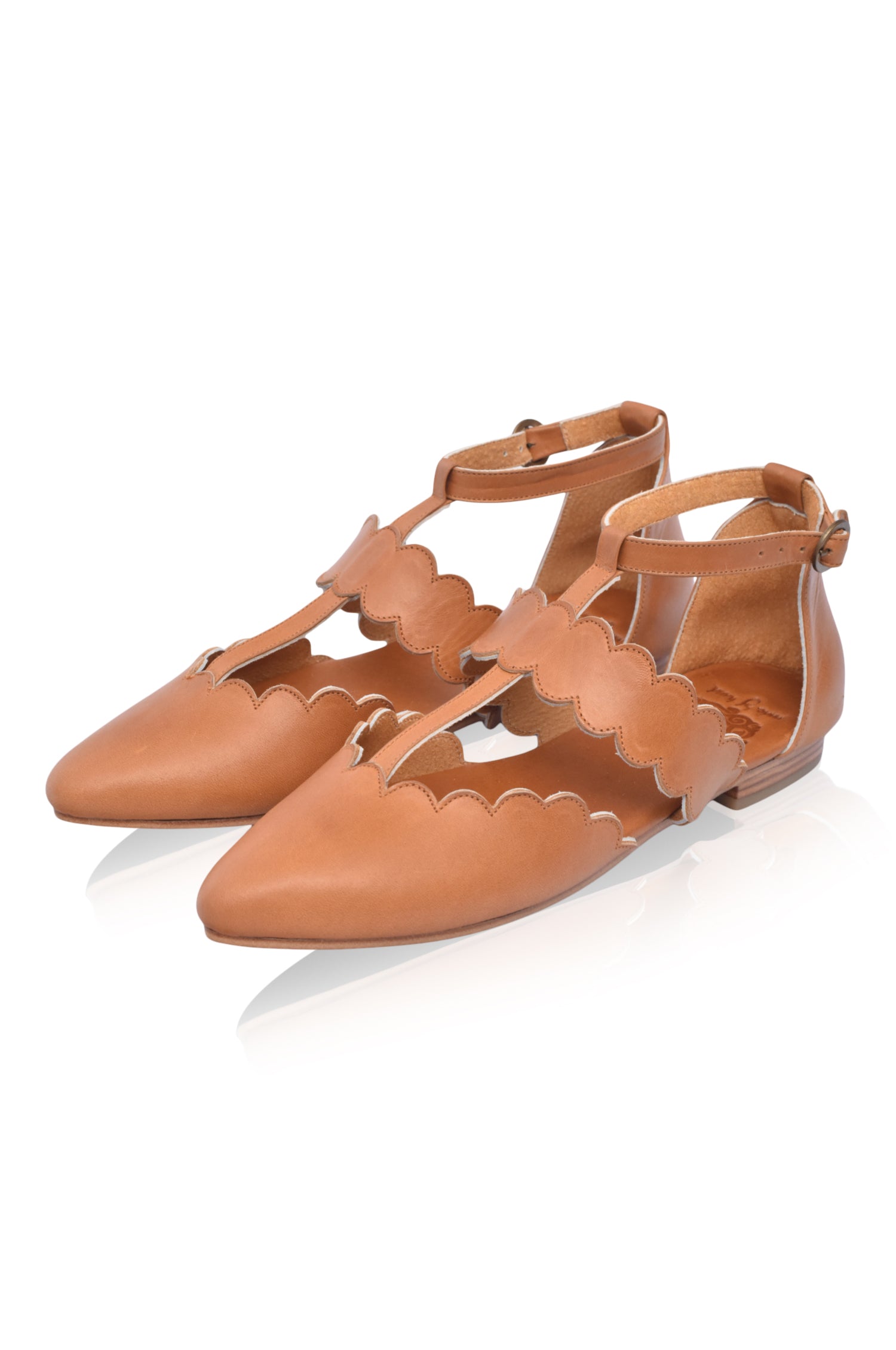 Gardenia Leather Pointy Toe Flats