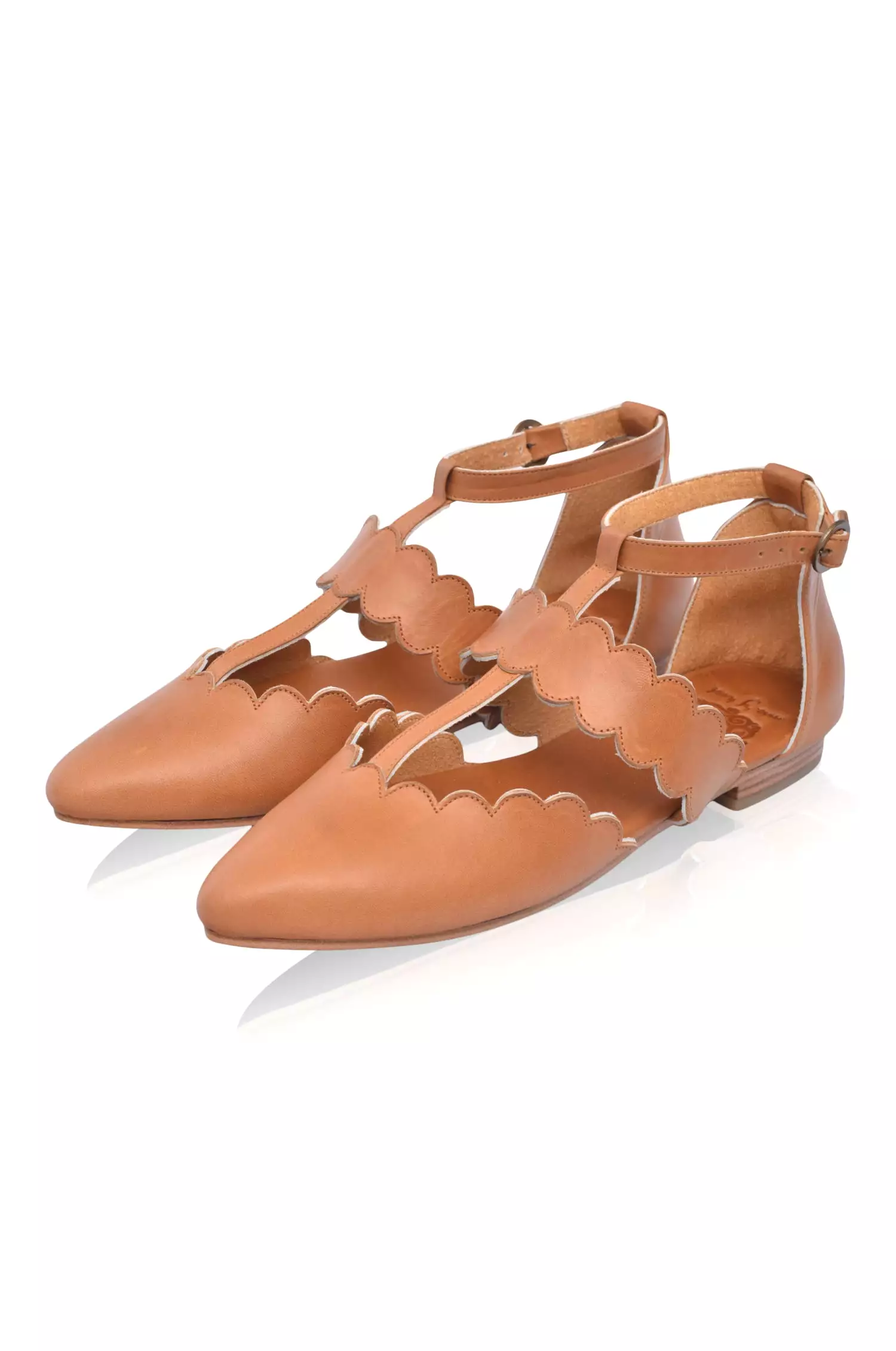 Gardenia Leather Pointy Toe Flats