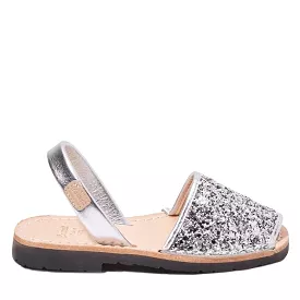 Glitter Leather Kids Sandal - Iker 1097R Glitter