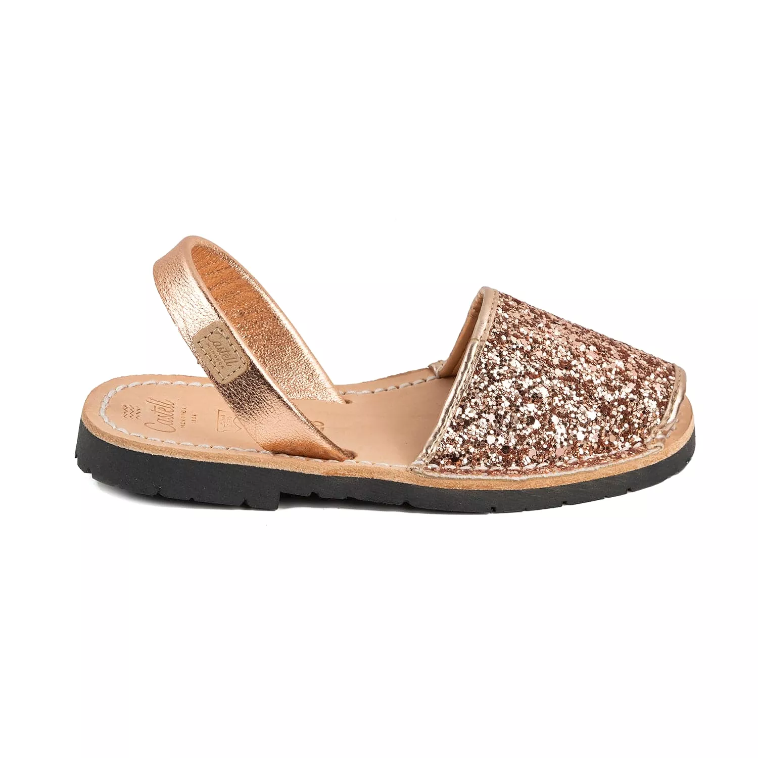 Glitter Leather Kids Sandal - Iker 1097R Glitter