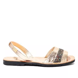 Glitter Leather Sandal Women - Glam 1731