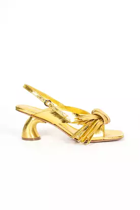 Gold Leather Sandals