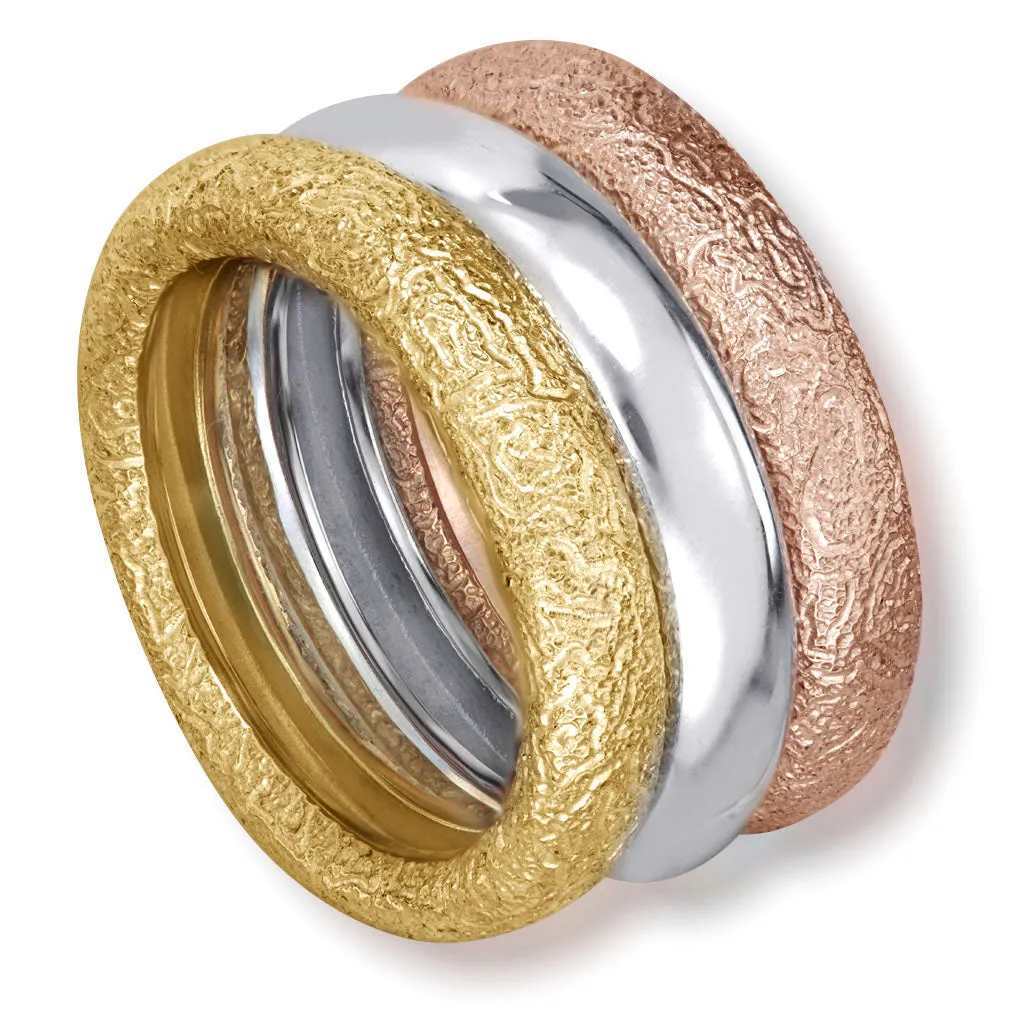 gold rings, stackable rings, textured rings