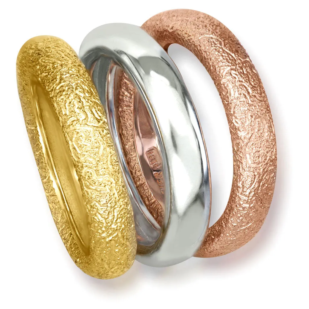 gold rings, stackable rings, textured rings