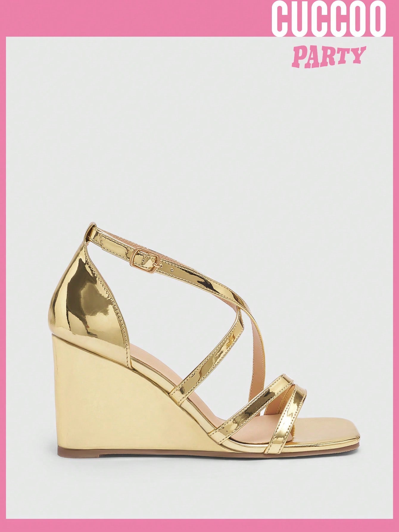 Gold Wedge Heel Sandals for Spring and Summer - Stylish Women's Footwear