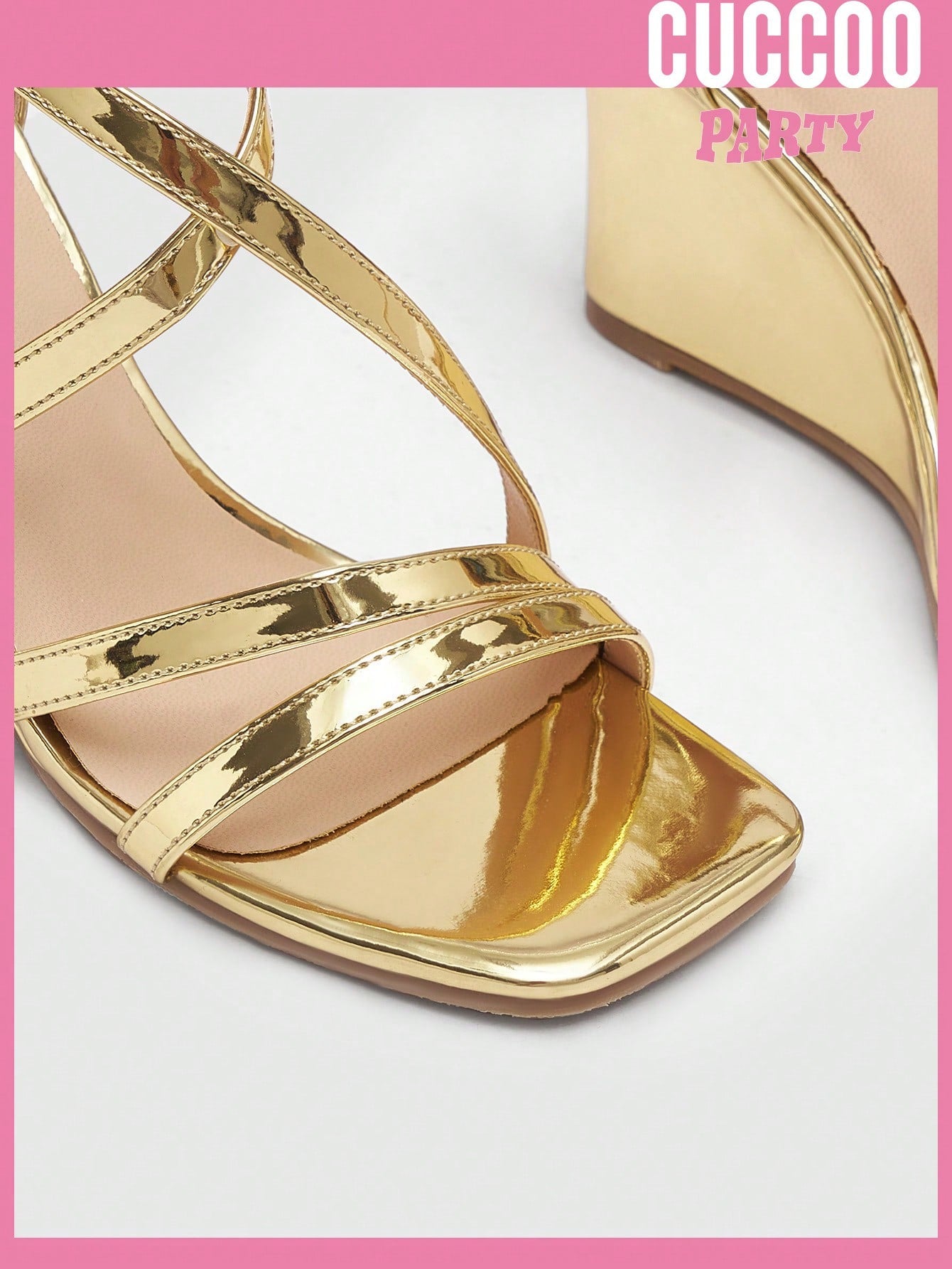 Gold Wedge Heel Sandals for Spring and Summer - Stylish Women's Footwear