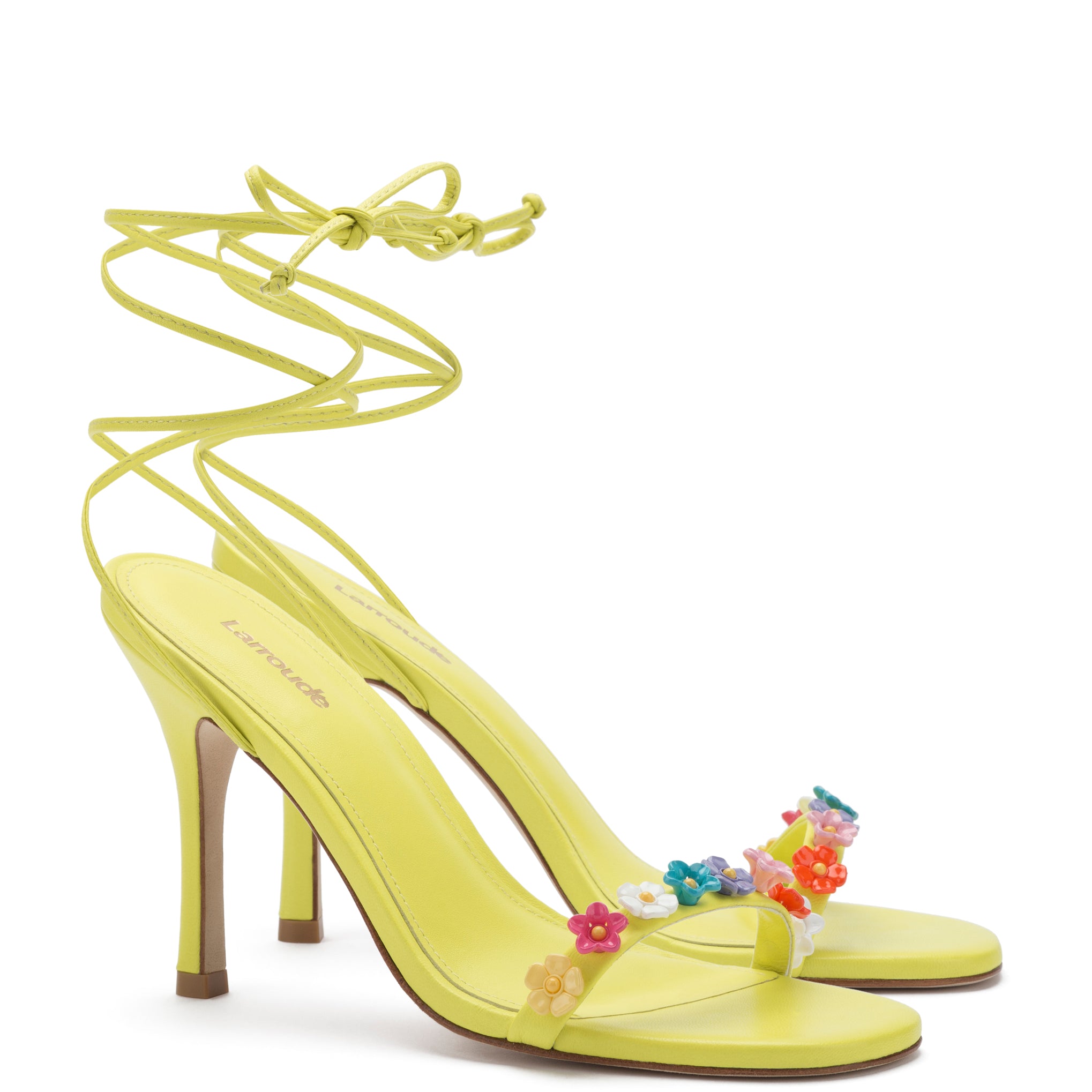 Goldie Lemon Leather Sandal