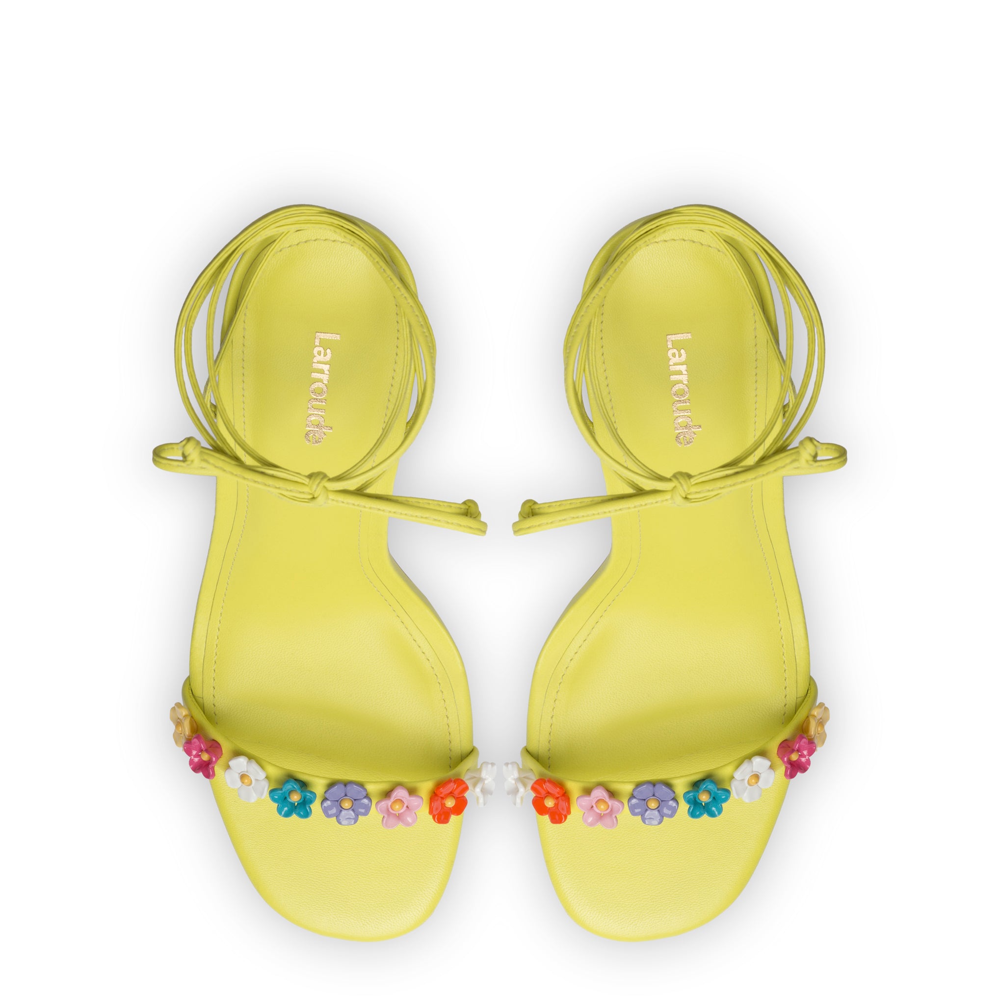 Goldie Lemon Leather Sandal