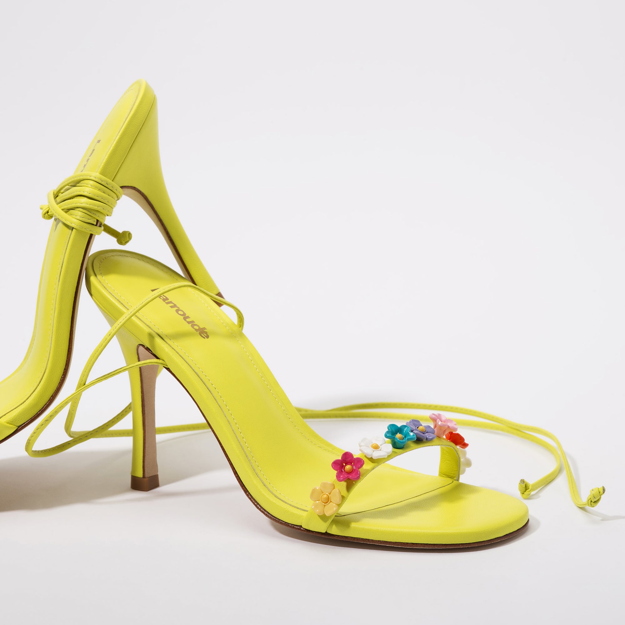 Goldie Lemon Leather Sandal