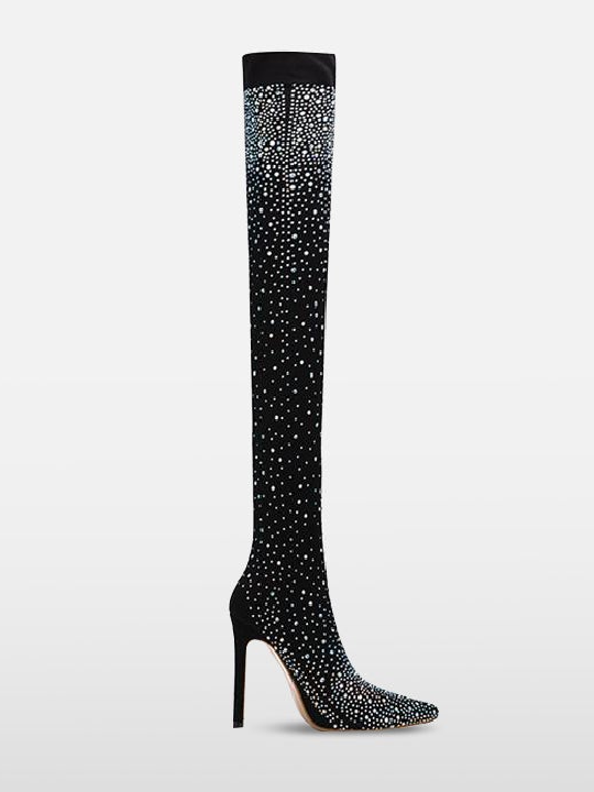 Google SEO friendly result: Sparkly High Heel Over the Knee Boots