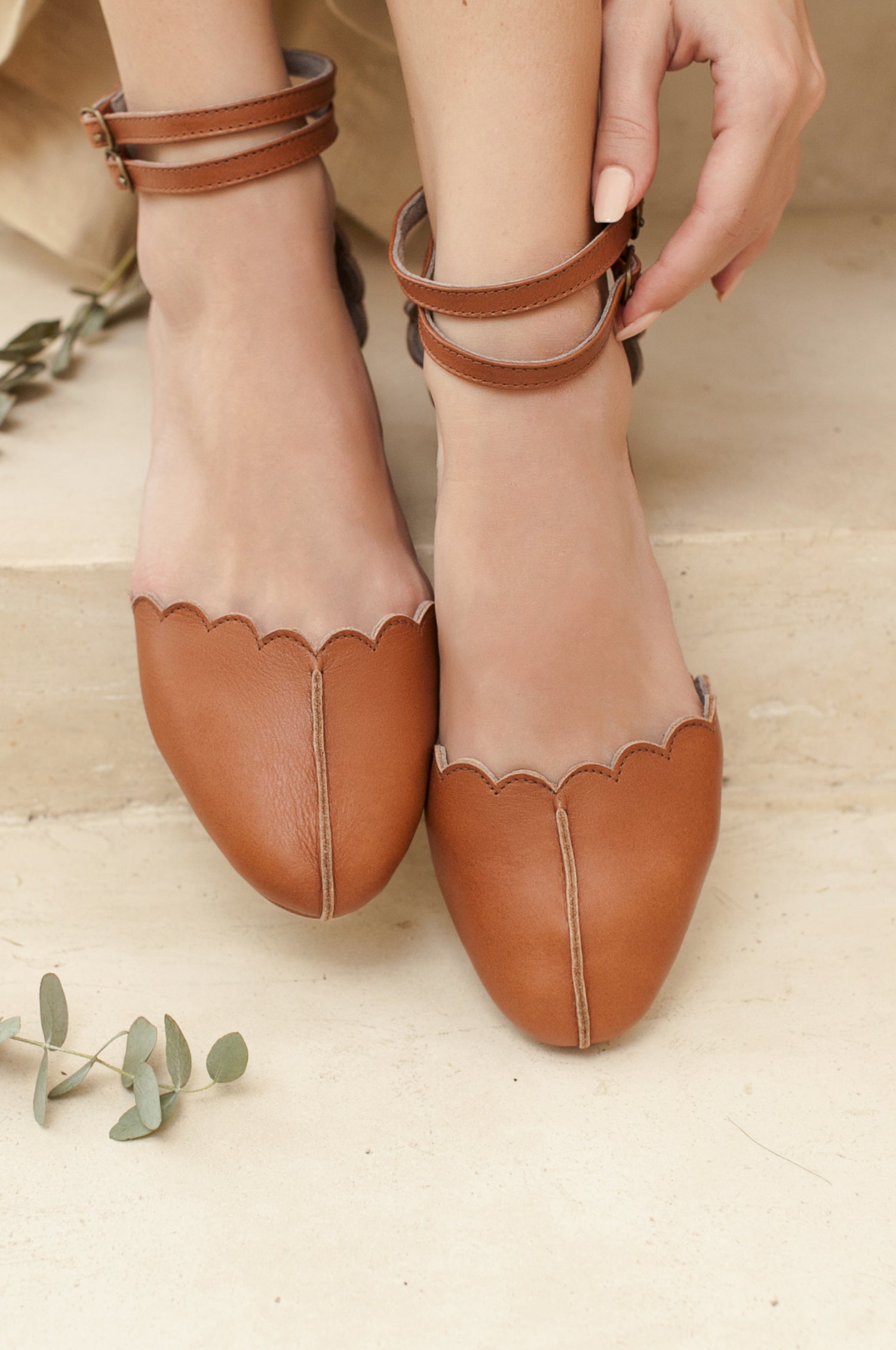 Google SEO Venus Leather Flats.