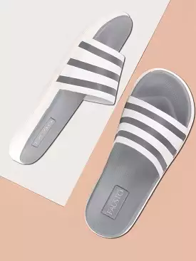 Grey Men Casual Slip-On Flip-Flops