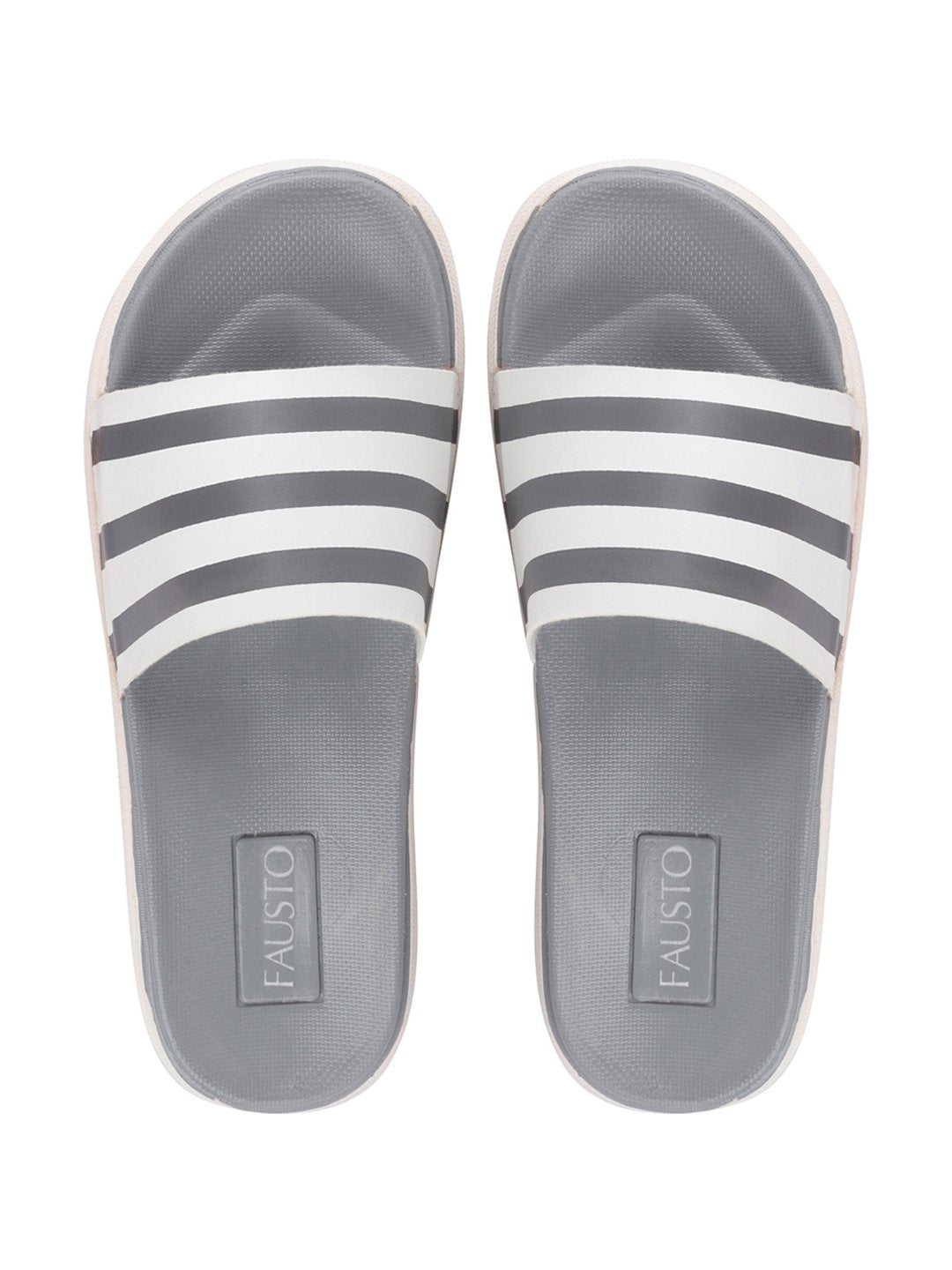 Grey Men Casual Slip-On Flip-Flops