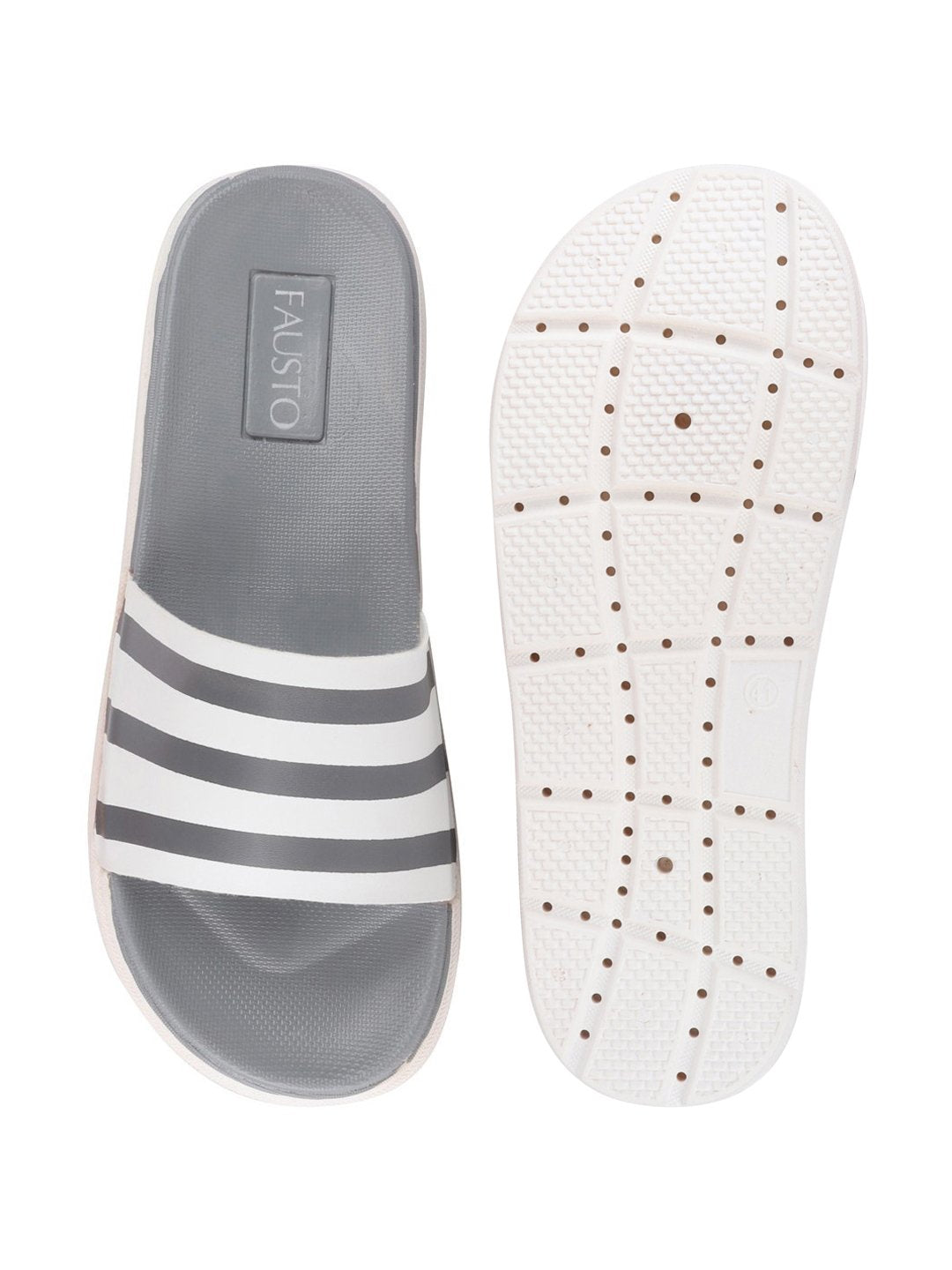 Grey Men Casual Slip-On Flip-Flops