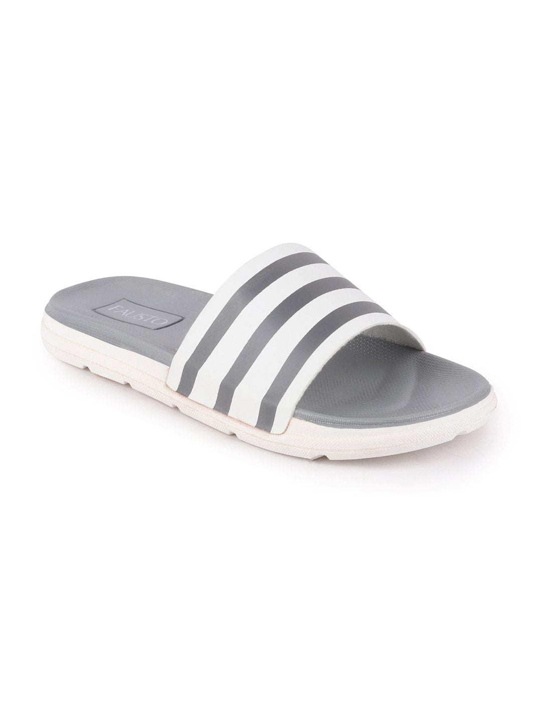 Grey Men Casual Slip-On Flip-Flops