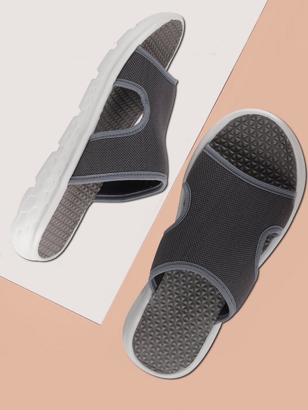 Grey Men's Casual Slip-On Flip-Flops