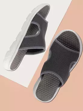 Grey Men's Casual Slip-On Flip-Flops