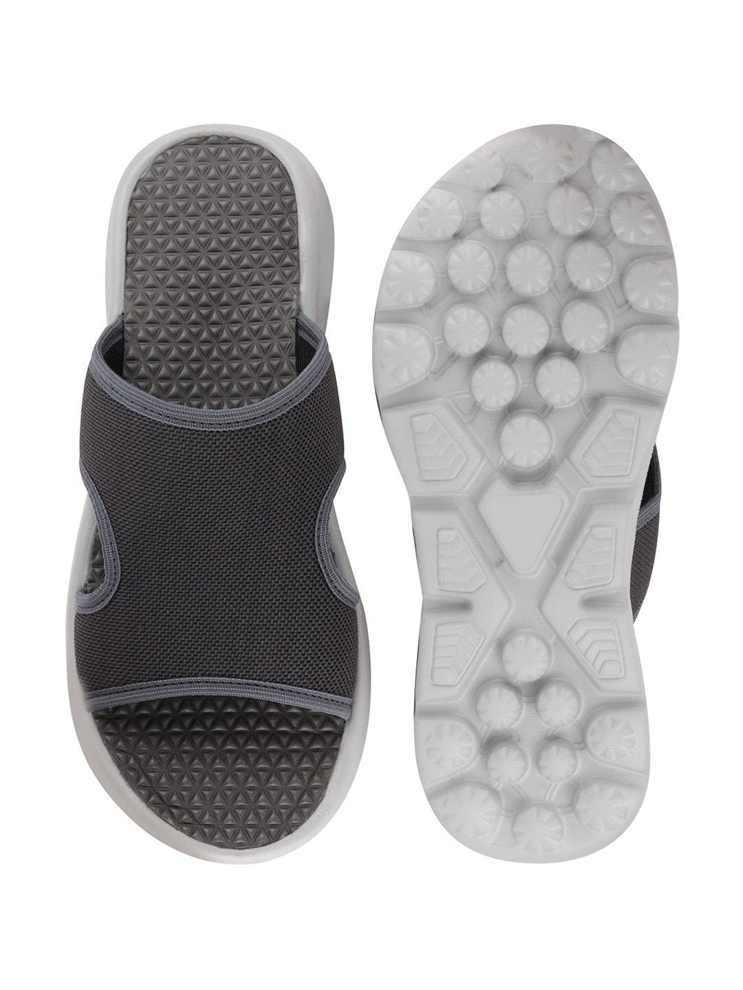 Grey Men's Casual Slip-On Flip-Flops