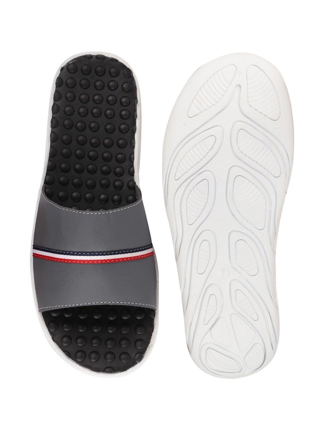 Grey Men's Casual Slip-On Flip-Flops