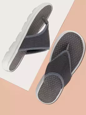 Grey Men's Slip-On Flip-Flops