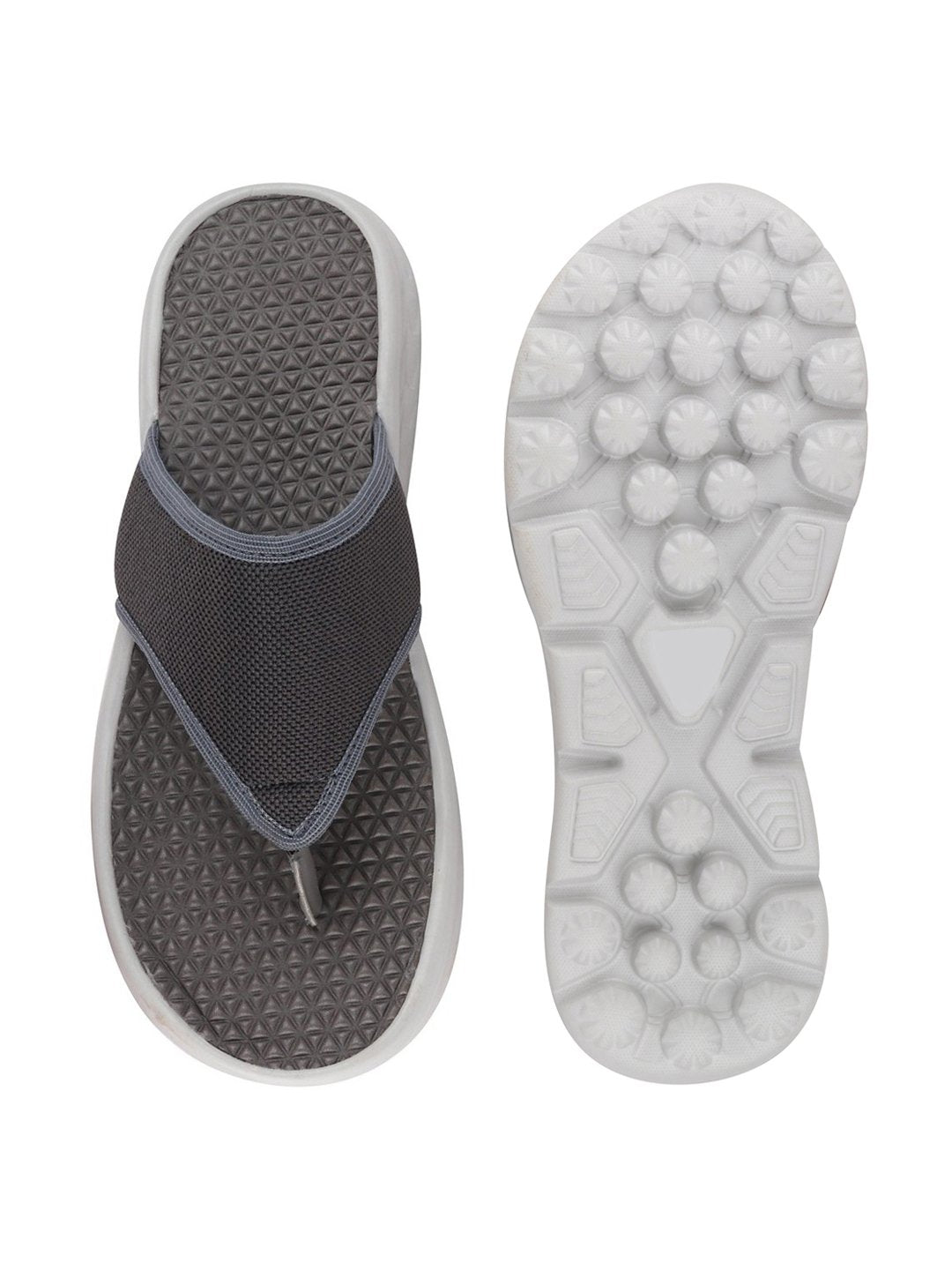 Grey Men's Slip-On Flip-Flops