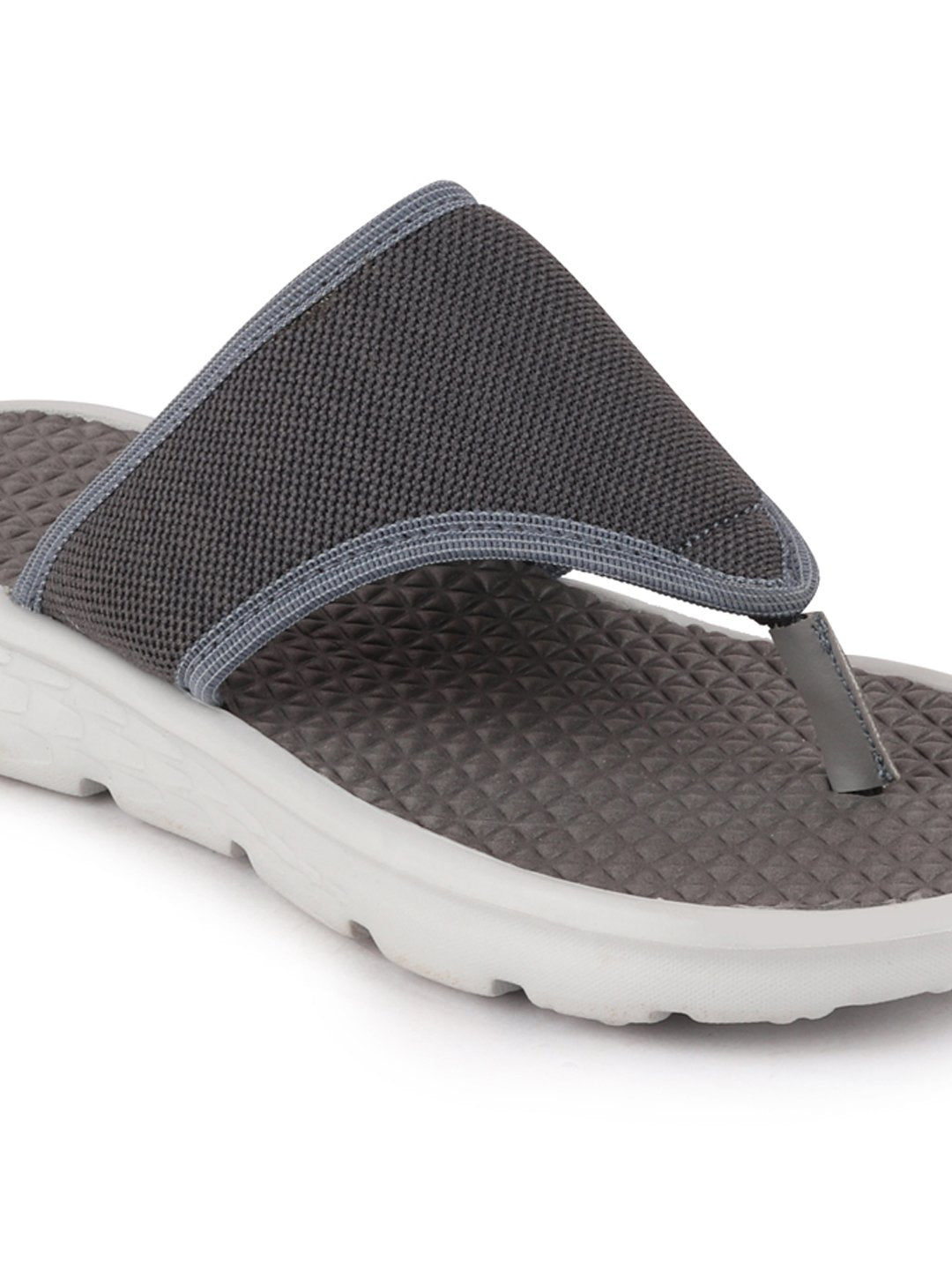 Grey Men's Slip-On Flip-Flops