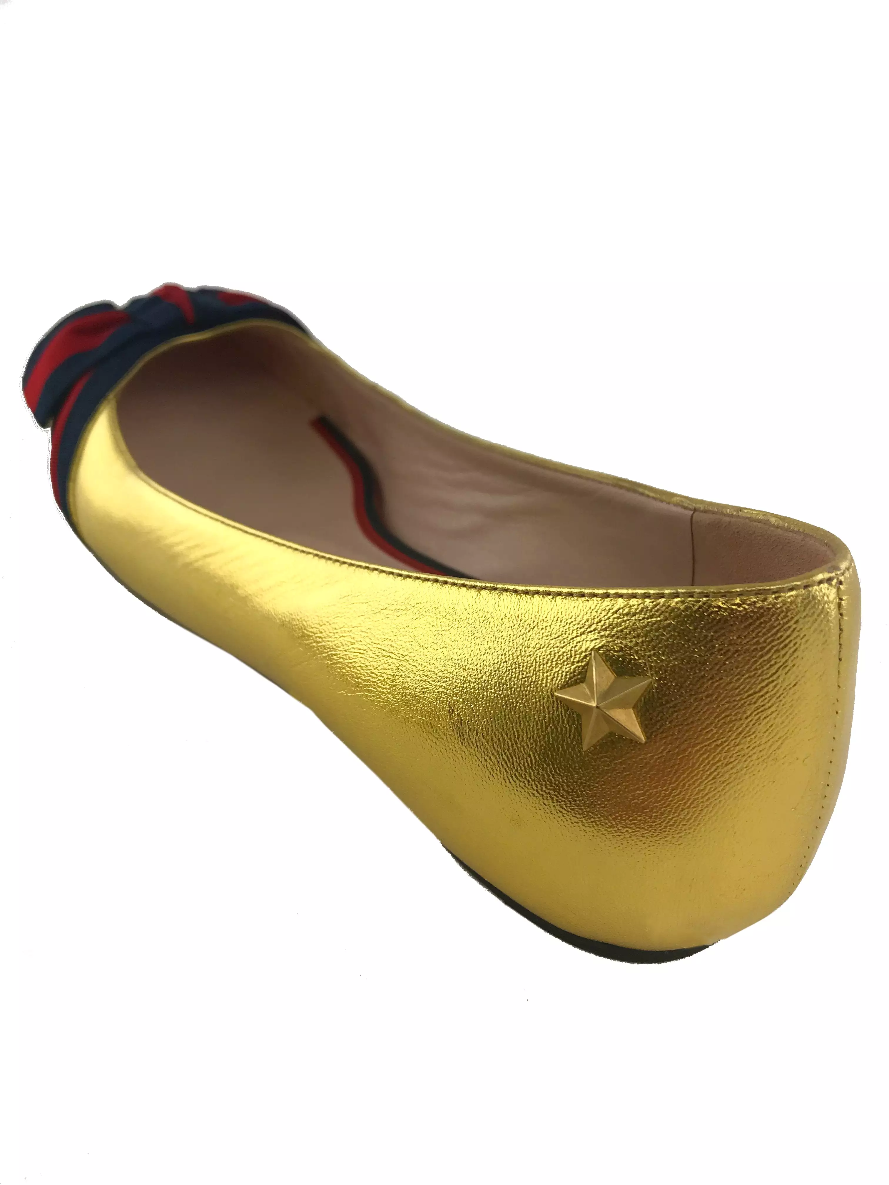 Gucci Aline Leather Flats, Size 8 - Buy Now