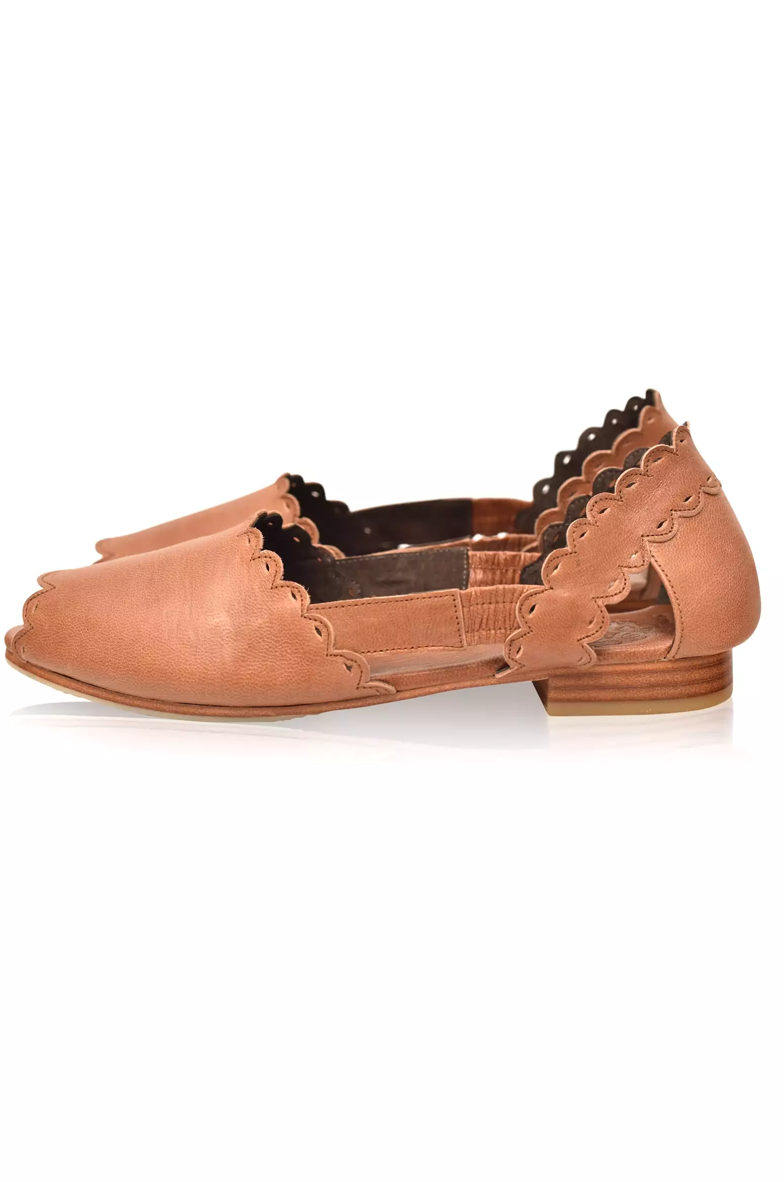 Hazy Sun Leather Flats - Size 8 & 13