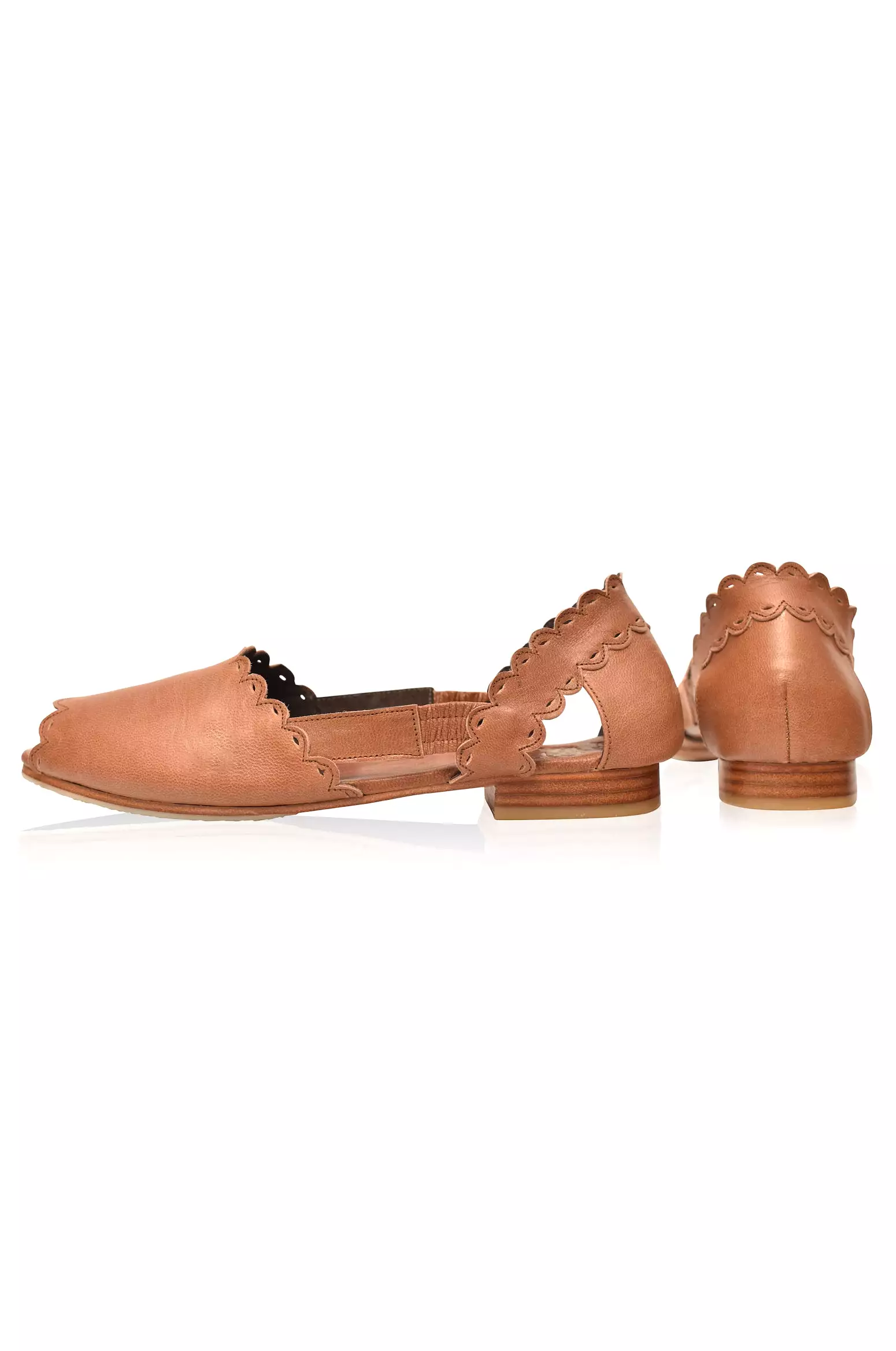 Hazy Sun Leather Flats - Size 8 & 13