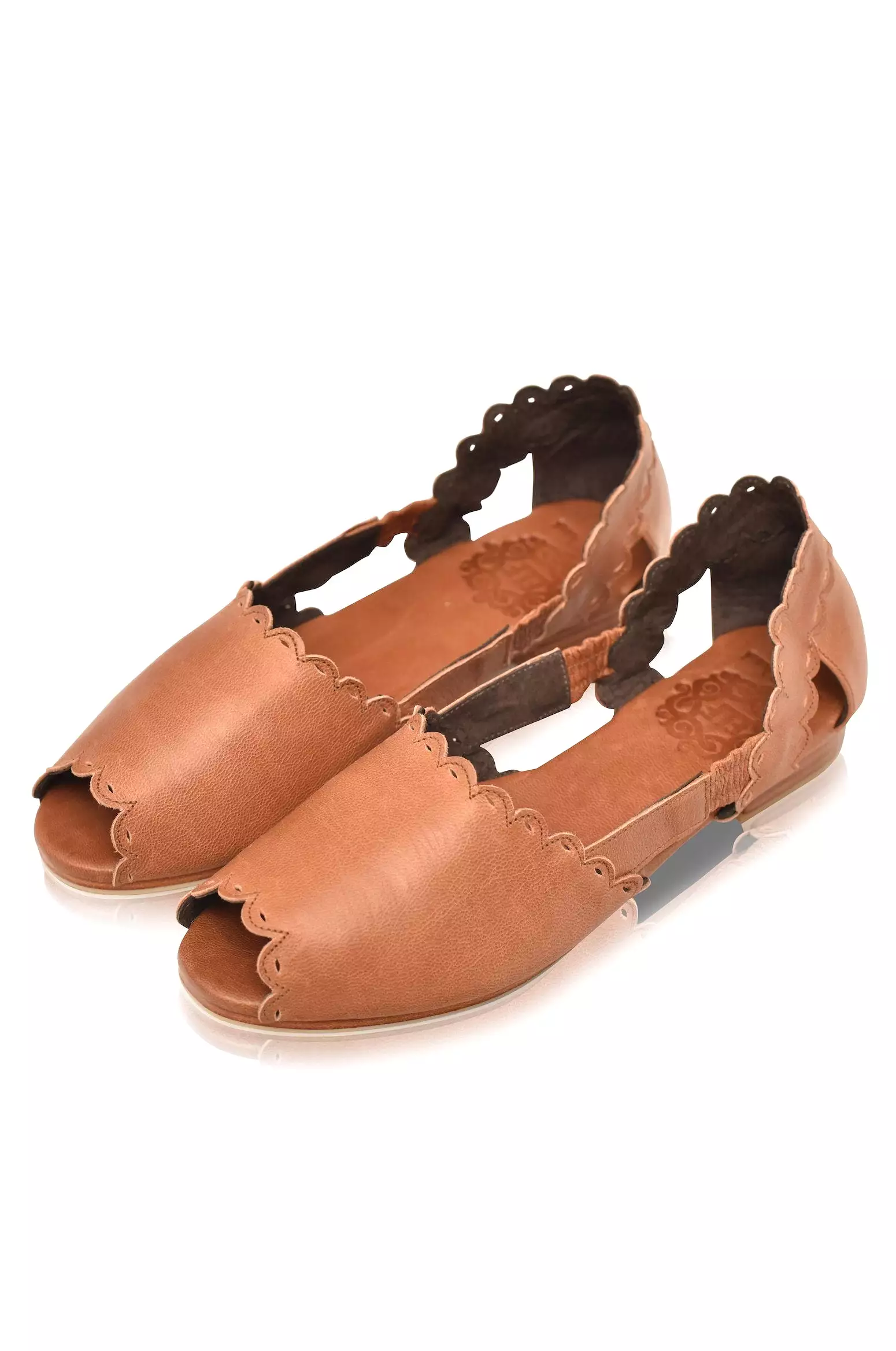 Hazy Sun Leather Flats - Size 8 & 13