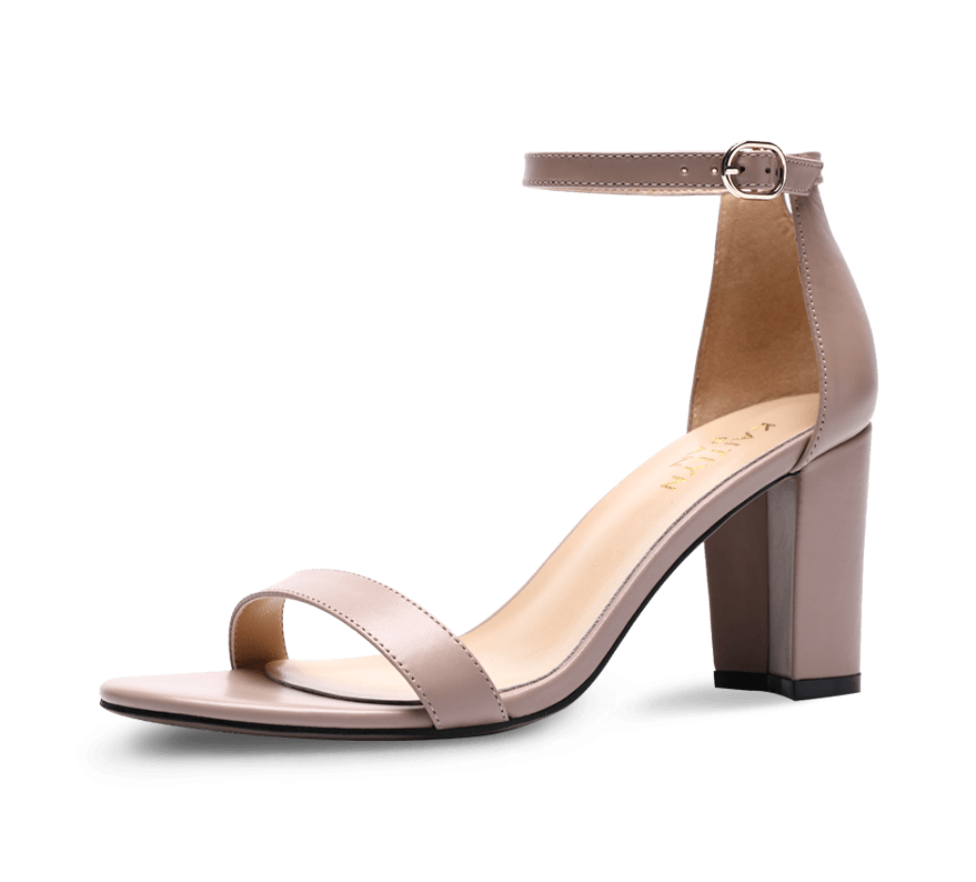 Heather Block Sandals - High Heels