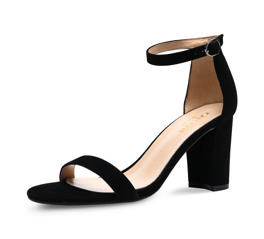 Heather Block Sandals - High Heels