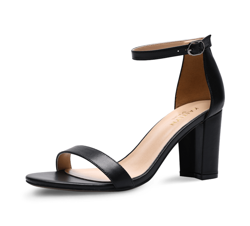 Heather Block Sandals - High Heels