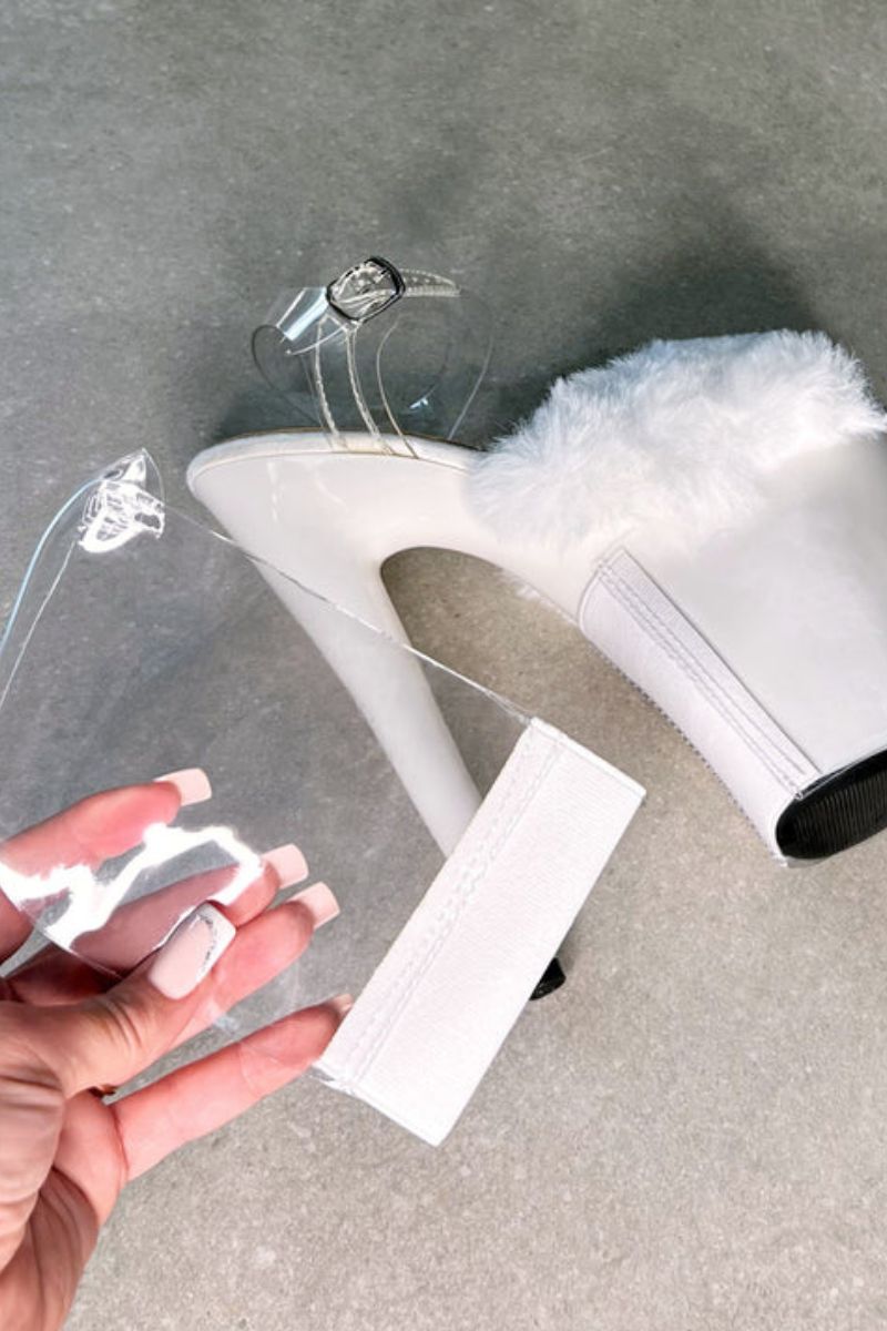 Hella Heels Stiletto Protectors - Clear & White - Best Price