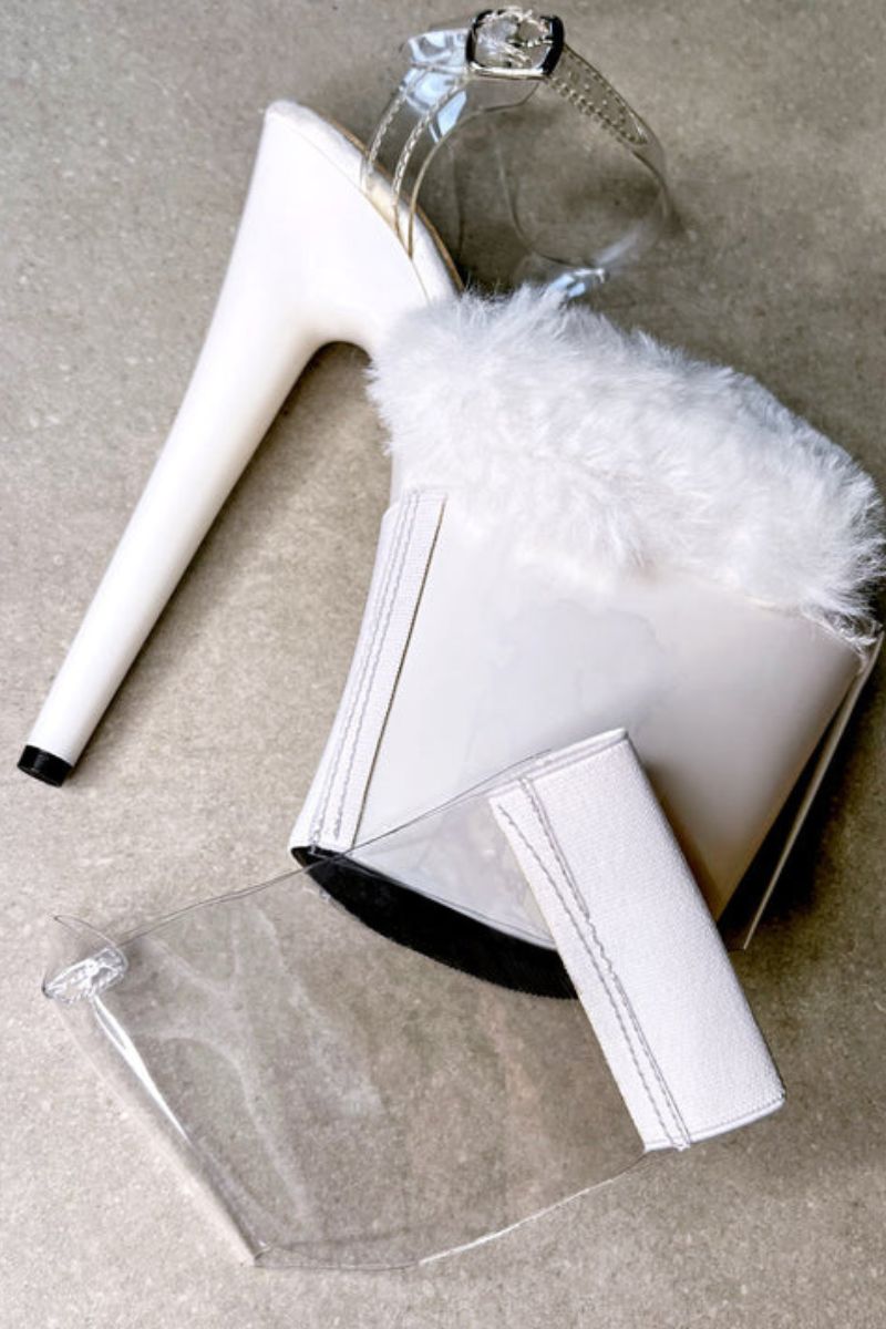 Hella Heels Stiletto Protectors - Clear & White - Best Price