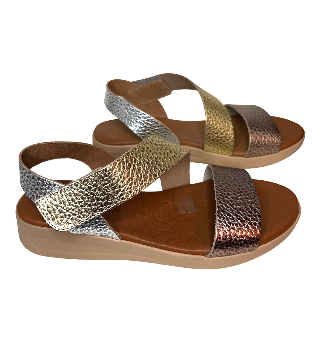 High-Grip Leather Strap Sandals