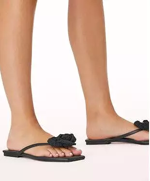 Idella Flower Sandal - Black Crochet - Best Price