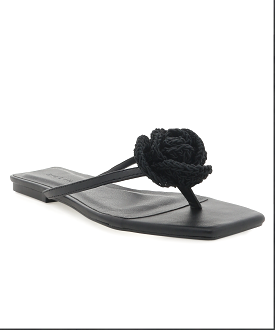 Idella Flower Sandal - Black Crochet - Best Price