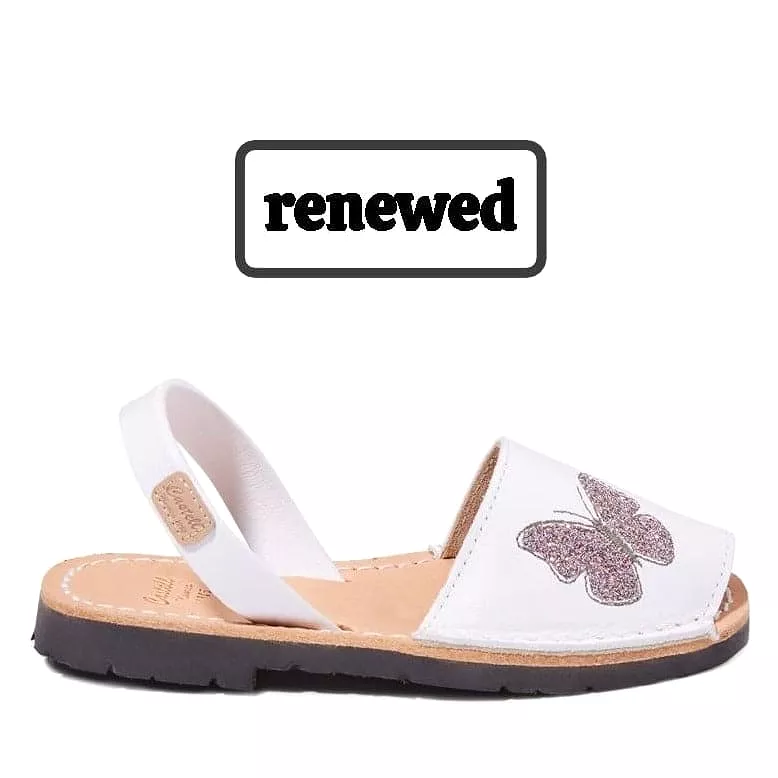 Iker 1927 Kids' Open Toe Menorcan Sandal in Renewed Leather