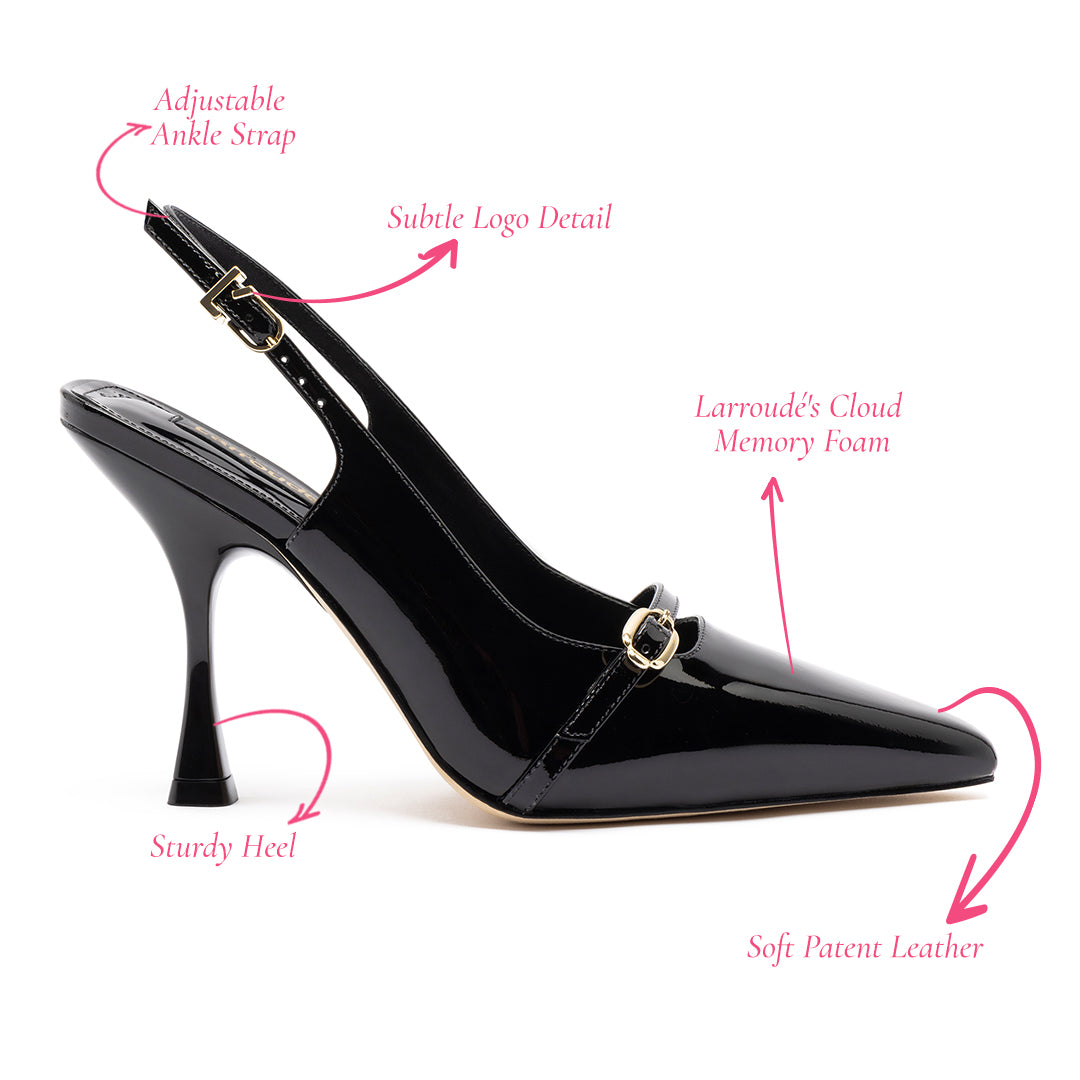 Ines Black Patent Leather Pump - Shop Now!