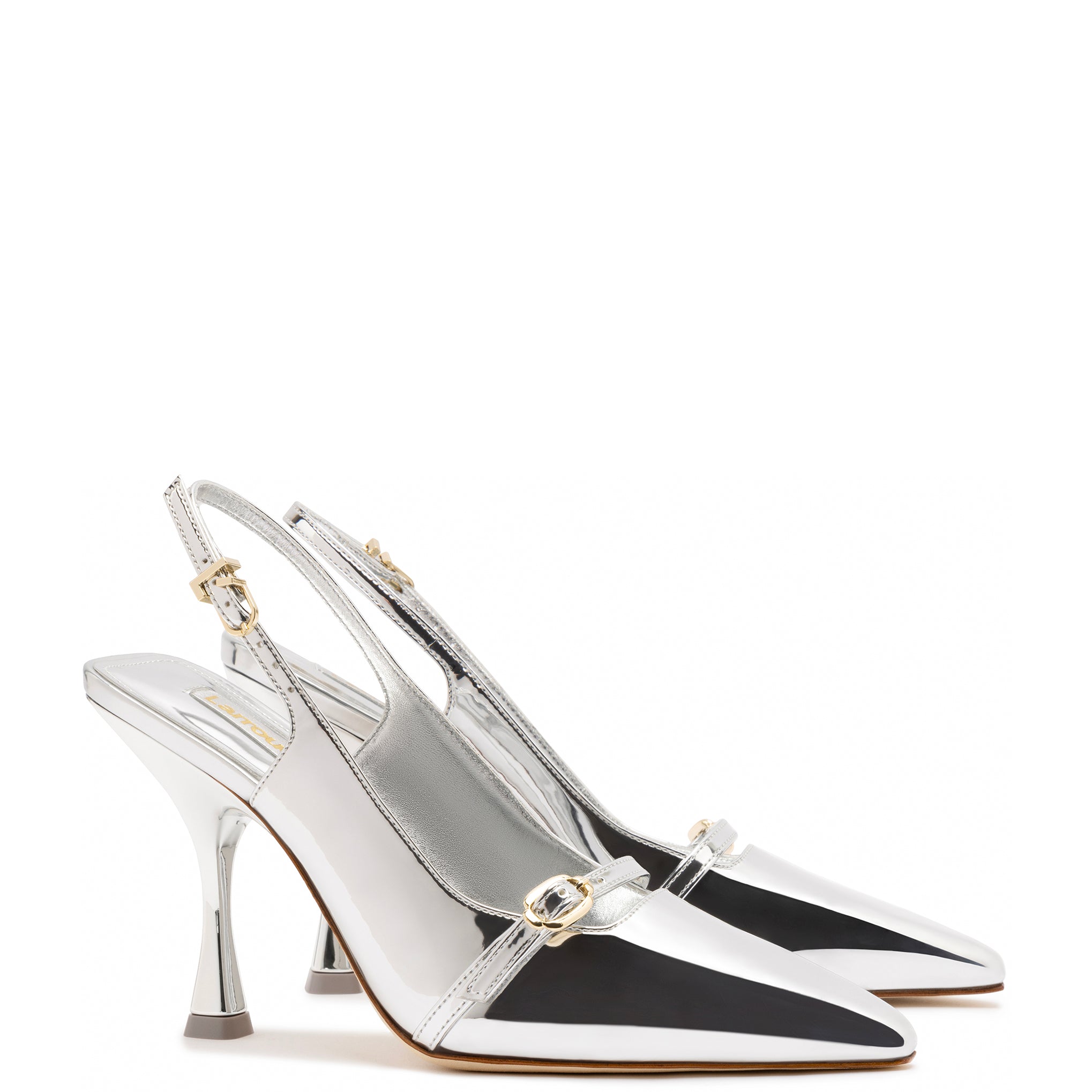 Ines Hi Silver Specchio Pump