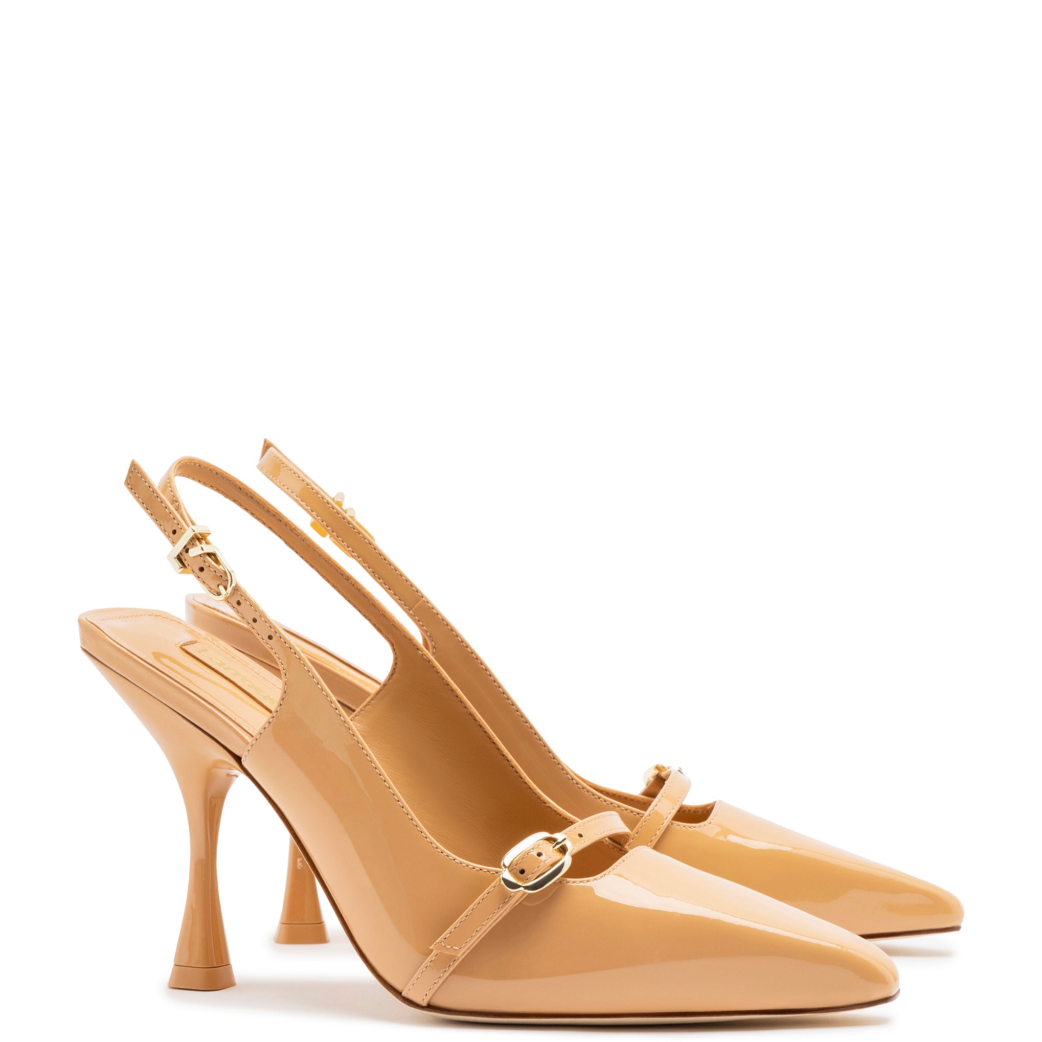 Ines Tan Patent Leather Pump