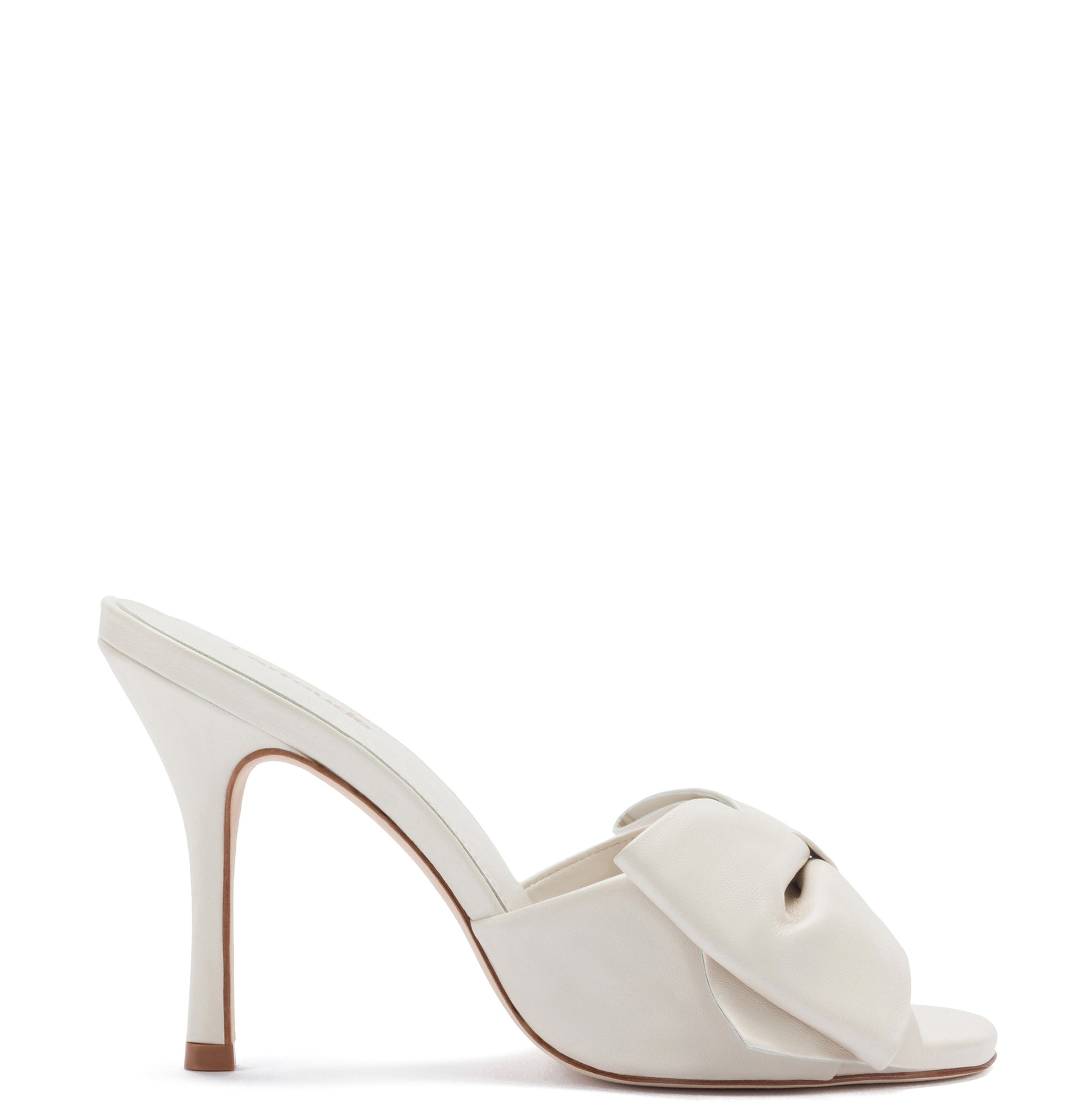 Ivory Leather Mule