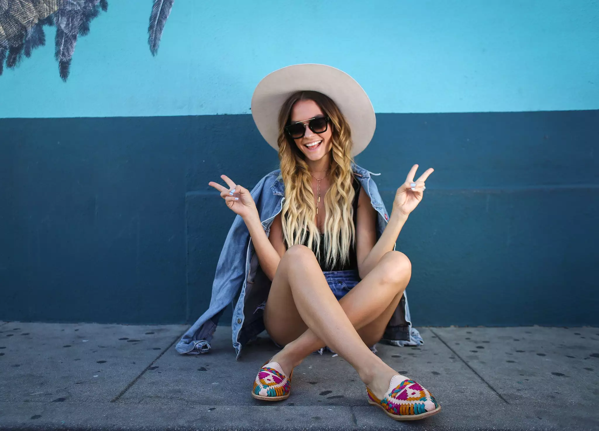 Ivory Multi-Color Huarache Shoes