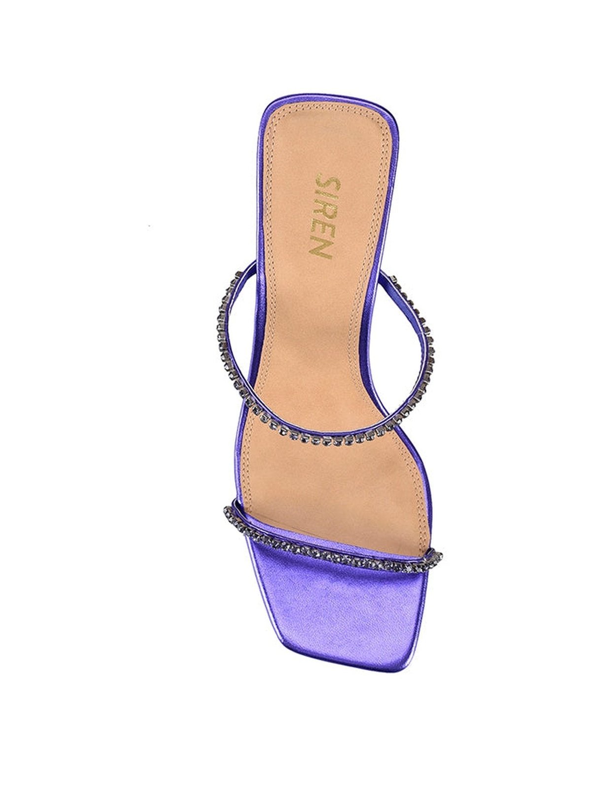 Izzy Purple Metallic Leather Stiletto Heels