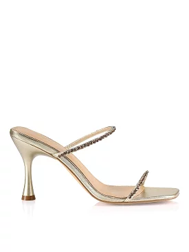 Izzy Stiletto Heels Soft Gold Leather