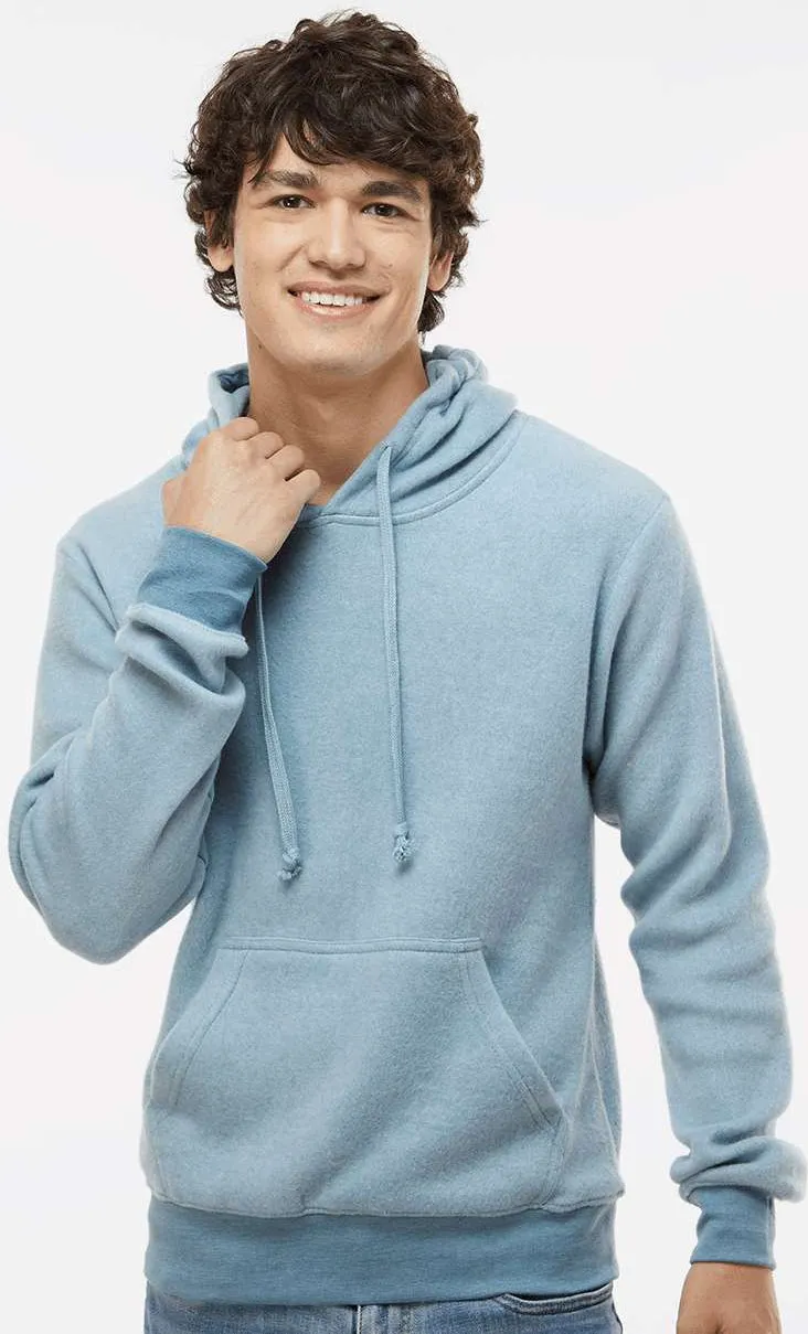 Fleece Hooded Pullover Flip Side by J. America