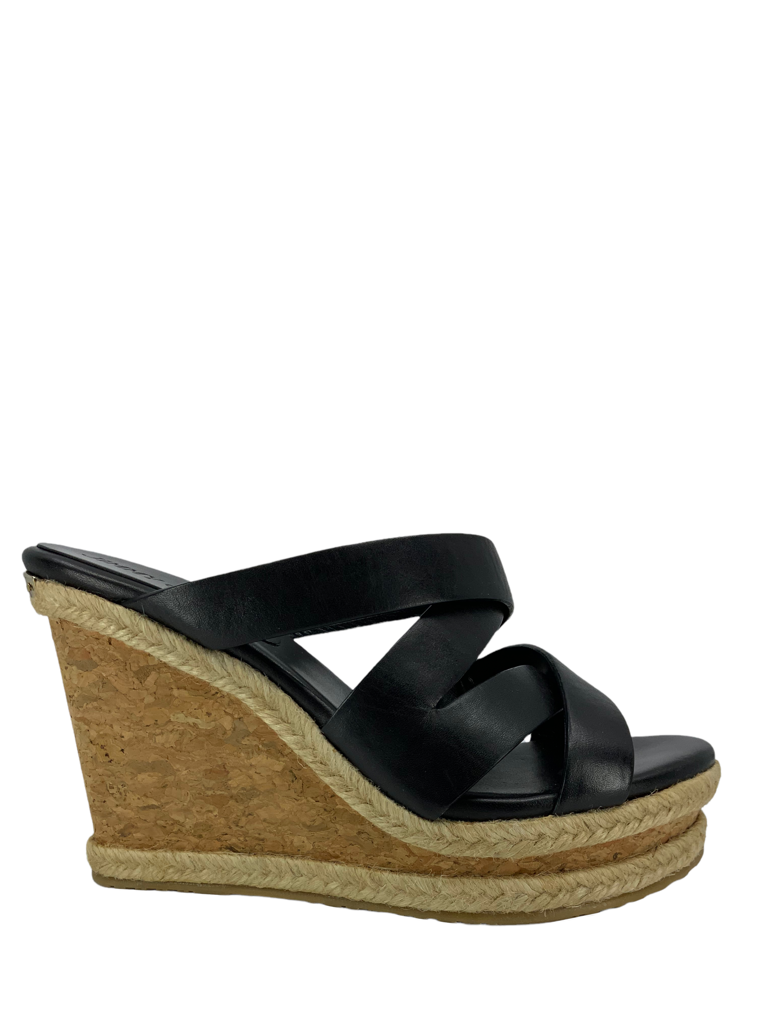 Jimmy Choo Prisma Cork Wedge Sandals Size 6